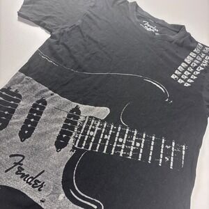 Fender‎ Guitar Medium T Shirt The Rock & Roll Lifestyle Black Graphic USA Made